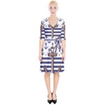 Anchor Background Design Wrap Up Cocktail Dress