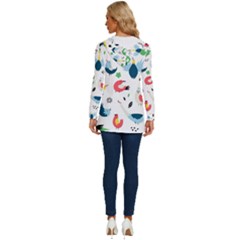 Long Sleeve Drawstring Hooded Top 