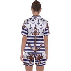 Satin Short Sleeve Pajamas Set 