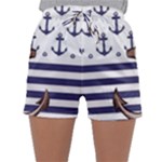 Anchor Background Design Sleepwear Shorts