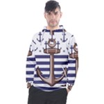 Anchor Background Design Men s Pullover Hoodie