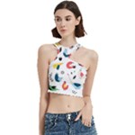 Vector Set Isolates With Cute Birds Scandinavian Style Cut Out Top