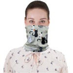 Cute Cat Seamless Pattern Face Covering Bandana (Adult)