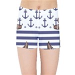 Anchor Background Design Kids  Sports Shorts