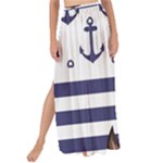Anchor Background Design Maxi Chiffon Tie-Up Sarong