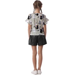 Kids  Cut Out Flutter Sleeves 