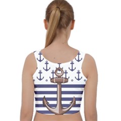 Velvet Racer Back Crop Top 