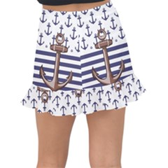 Fishtail Mini Chiffon Skirt 