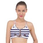 Anchor Background Design Basic Training Sports Bra