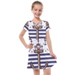 Anchor Background Design Kids  Cross Web Dress