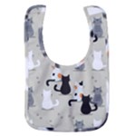 Cute Cat Seamless Pattern Baby Bib