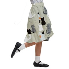 Kids  Ruffle Flared Wrap Midi Skirt 
