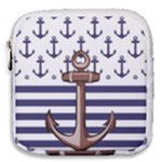 Anchor Background Design Mini Square Pouch