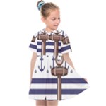 Anchor Background Design Kids  Sailor Dress