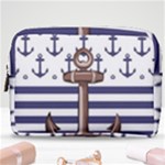 Anchor Background Design Make Up Pouch (Medium)