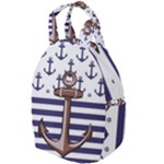 Anchor Background Design Travel Backpack