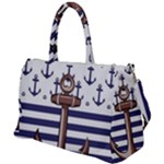 Anchor Background Design Duffel Travel Bag