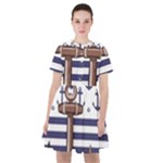 Anchor Background Design Sailor Dress