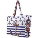 Anchor Background Design Simple Shoulder Bag