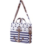 Anchor Background Design Square Shoulder Tote Bag