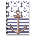 Anchor Background Design 5.5  x 8.5  Notebook