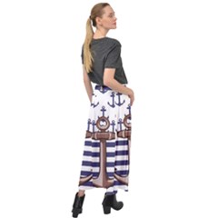 Velour Split Maxi Skirt 