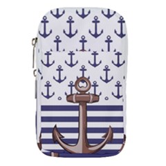 Anchor Background Design Waist Pouch (Small) from ArtsNow.com