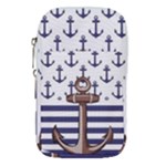 Anchor Background Design Waist Pouch (Small)