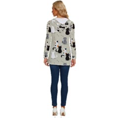 Long Sleeve Drawstring Hooded Top 