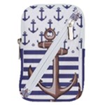 Anchor Background Design Belt Pouch Bag (Small)