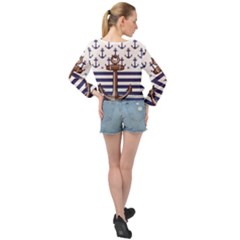 Banded Bottom Chiffon Top 