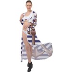 Anchor Background Design Maxi Chiffon Beach Wrap