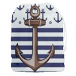 Anchor Background Design Drawstring Pouch (3XL)