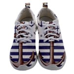 Anchor Background Design Women Athletic Shoes