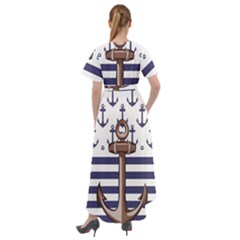 Front Wrap High Low Dress 