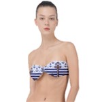 Anchor Background Design Classic Bandeau Bikini Top 