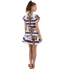 Flutter Sleeve Wrap Dress 