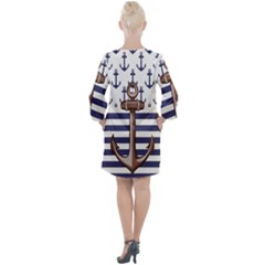 Open Neck Shift Dress 