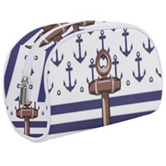 Anchor Background Design Make Up Case (Medium) from ArtsNow.com