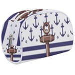 Anchor Background Design Make Up Case (Medium)