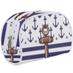 Anchor Background Design Make Up Case (Large)