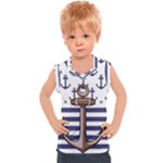 Anchor Background Design Kids  Sport Tank Top