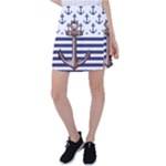 Anchor Background Design Tennis Skirt