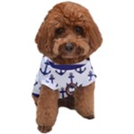 Anchor Background Design Dog T-Shirt