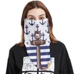 Anchor Background Design Face Covering Bandana (Triangle)