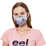 Anchor Background Design Crease Cloth Face Mask (Adult)