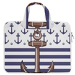 Anchor Background Design MacBook Pro 16  Double Pocket Laptop Bag 