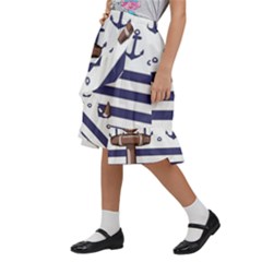 Kids  Ruffle Flared Wrap Midi Skirt 