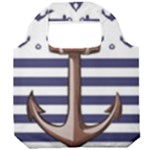 Anchor Background Design Foldable Grocery Recycle Bag