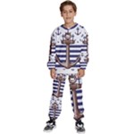 Anchor Background Design Kids  Sweatshirt set